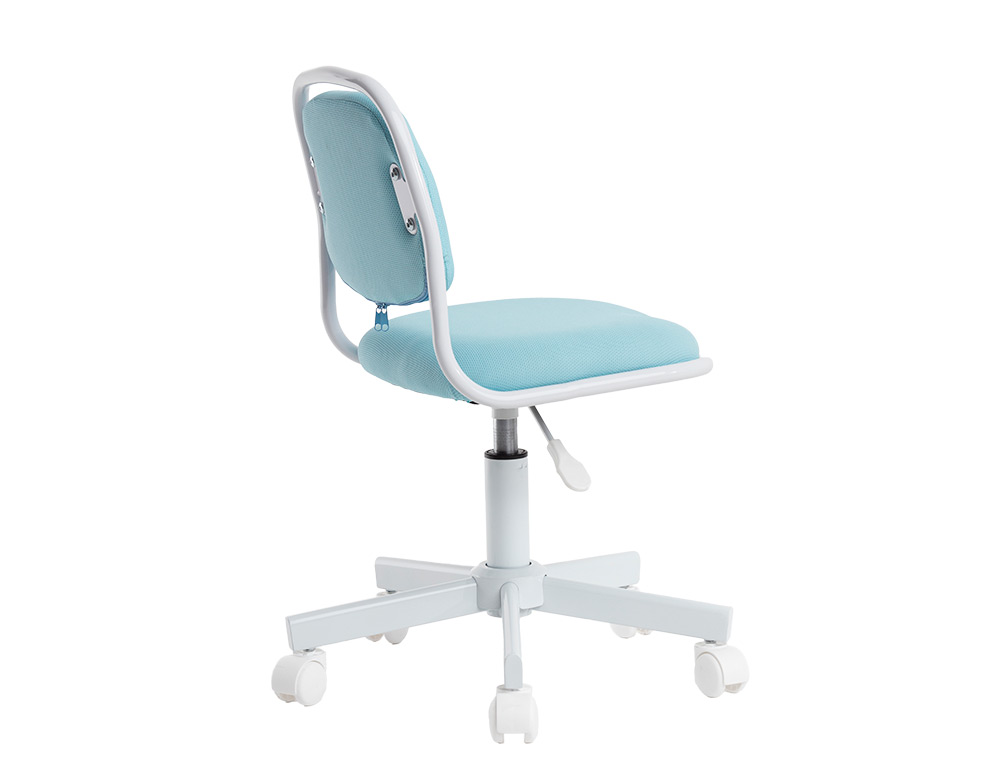SIEGE ENFANT Q-CONNECT BARI RECOUVERT TISSU BASE METAL    SANS ACCOUDOIRS HAUTEUR 795MM LARGEUR 390MM PROF 350MM BLEU