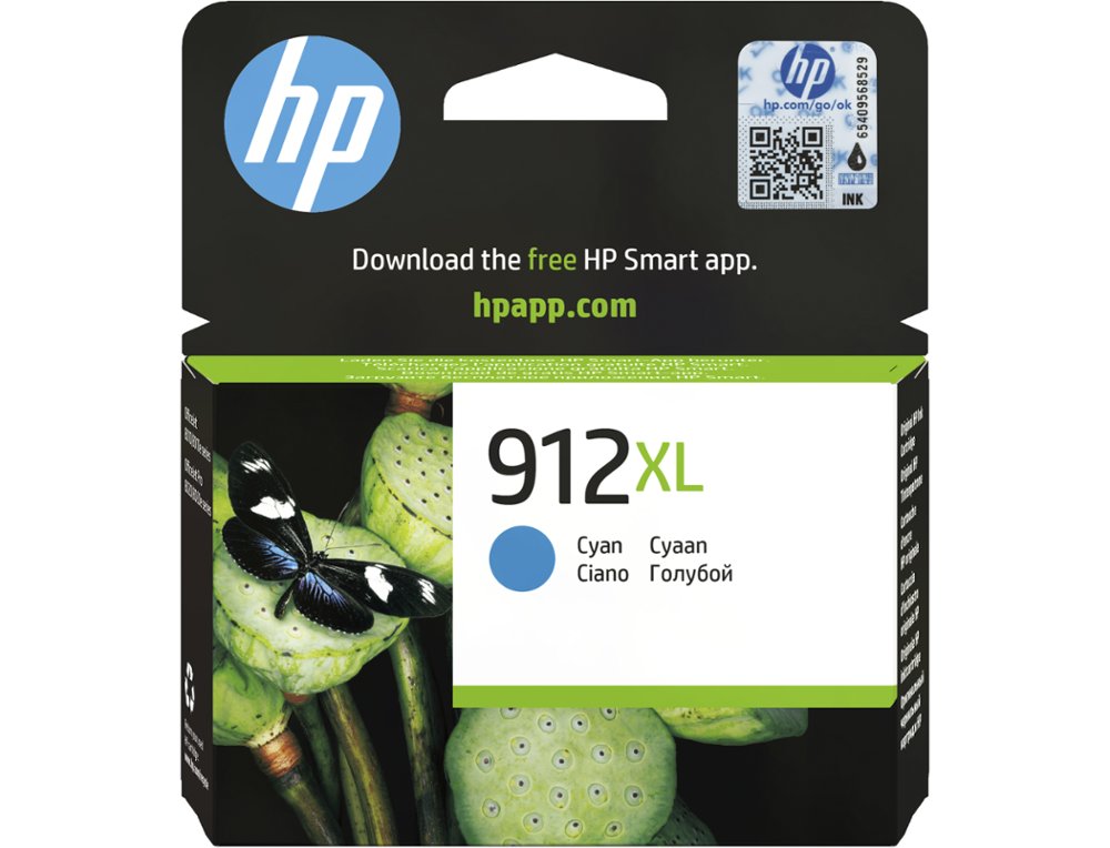 CARTOUCHE ENCRE HP 912XL 8010 / 8020 / 8035 COULEUR CYAN 825 PAGES