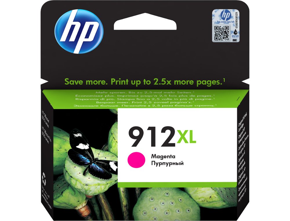 CARTOUCHE ENCRE HP 912XL 8010 / 8020 / 8035 COULEUR MAGENTA 825 PAGES