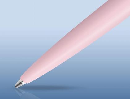 STYLO-BILLE WATERMAN ALLURE PASTEL POINTE M CAPUCHON CLIP ATTRIBUTS CHROMES COFFRET     CADEAU ROSE PASTEL