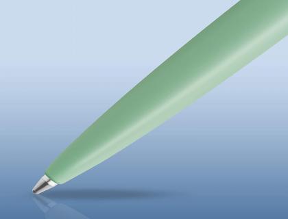 STYLO-BILLE WATERMAN ALLURE PASTEL POINTE M CAPUCHON CLIP ATTRIBUTS CHROMES COFFRET     CADEAU VERT PASTEL