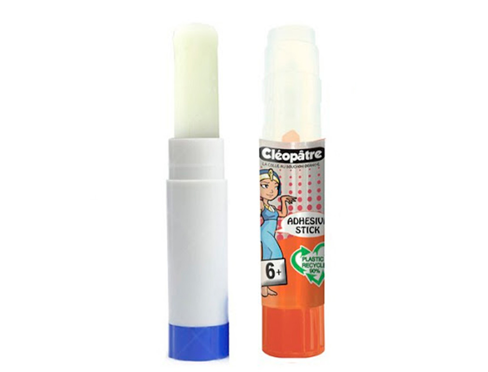 STICK DE COLLE CLEOPATRE INVISIBLE FORTE USAGE         INTENSIF SANS SOLVANT CARTON  PAPIER PHOTOS DES 6 ANS 8GR