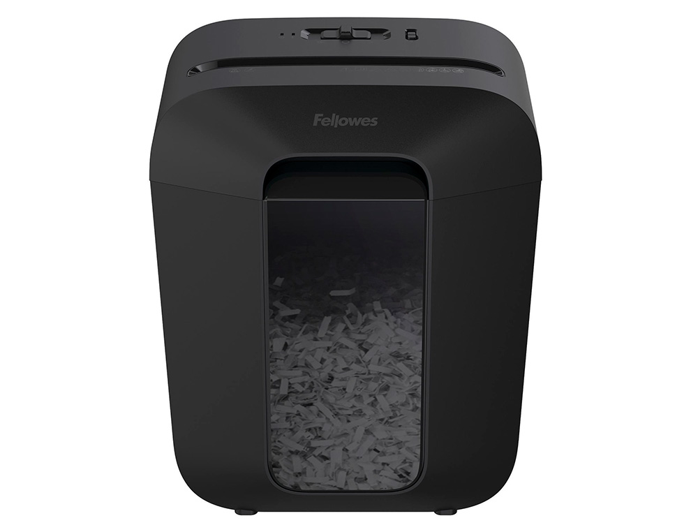 DESTRUCTEUR PERSONNEL FELLOWES LX45 COUPE CROISEE 4X37MM CAPACITE 8F AGRAFES TROMBONES CC SECURITE P-4
