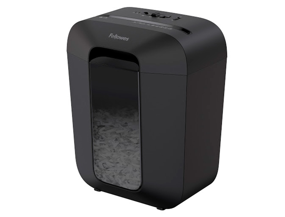 DESTRUCTEUR PERSONNEL FELLOWES LX45 COUPE CROISEE 4X37MM CAPACITE 8F AGRAFES TROMBONES CC SECURITE P-4