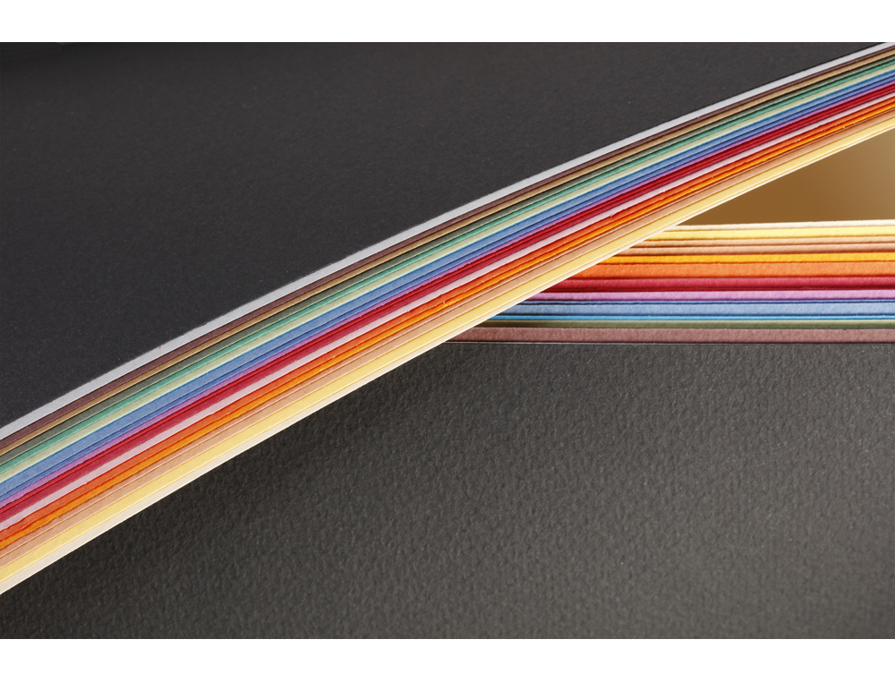 PAPIER DESSIN CLAIREFONTAINE A GRAIN 160G 1 SURFACE GRAINEE 1 LISSE 50X65CM PAQUET 25F COLORIS SAUMON