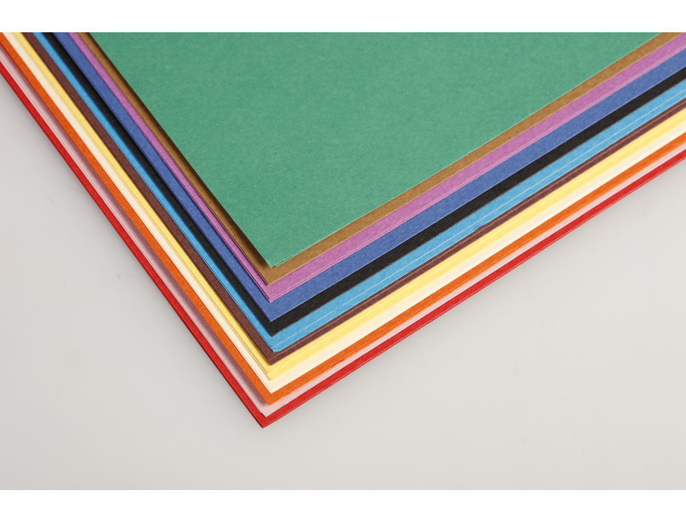 PAPIER DESSIN CLAIREFONTAINE A GRAIN 160G 1 SURFACE        GRAINEE 1 LISSE 50X65CM       PAQUET 24F COLORIS VIFS 24