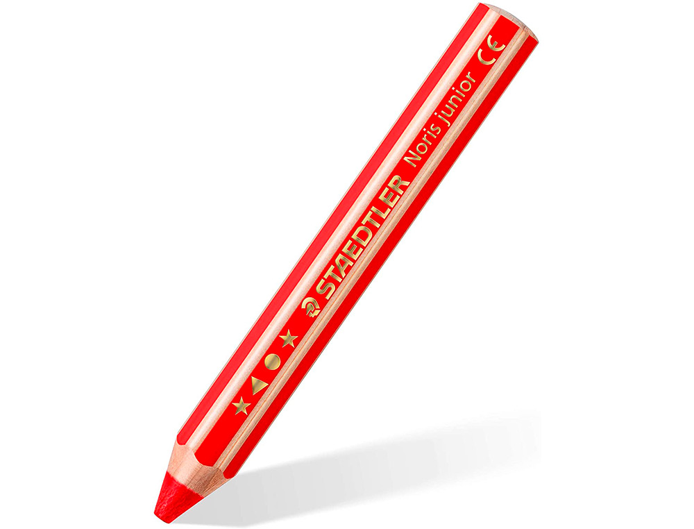 CRAYON COULEUR STAEDTLER NORIS JUNIOR 140 3-EN-1 CRAIE CIRE AQUARELLABLE TAILLE-CRAYON COLORIS