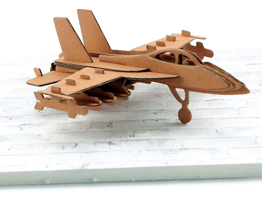 MAQUETTE AVION GRAINE CREATIVE CARTON A ASSSEMBLER  DECORER PERSONNALISER         150X150MM