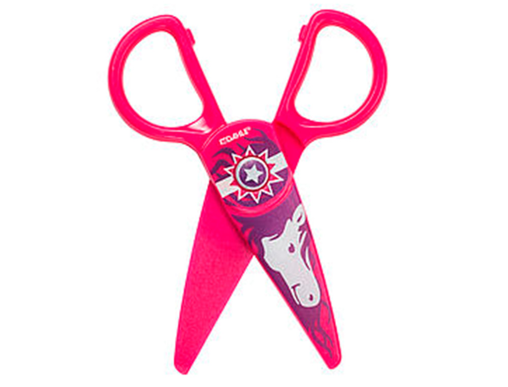 CISEAUX ENFANT NOVUS DHALE LAME PLASTIQUE SECURISEE COLORIS ROSE