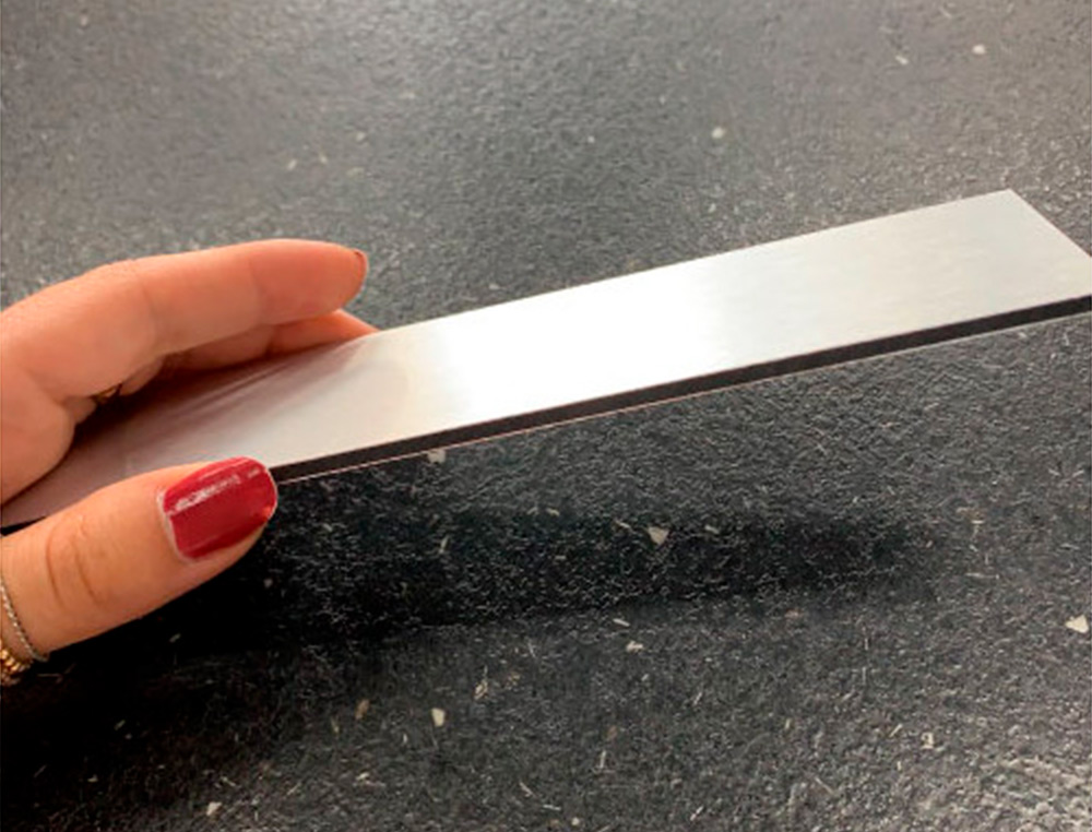 PLAQUE DE PORTE INTERDIT AU PUBLIC SIGNALETIQUE BIZ PICTOGRAMME EN ALUMINIUM BROSSE DOUBLE FACE