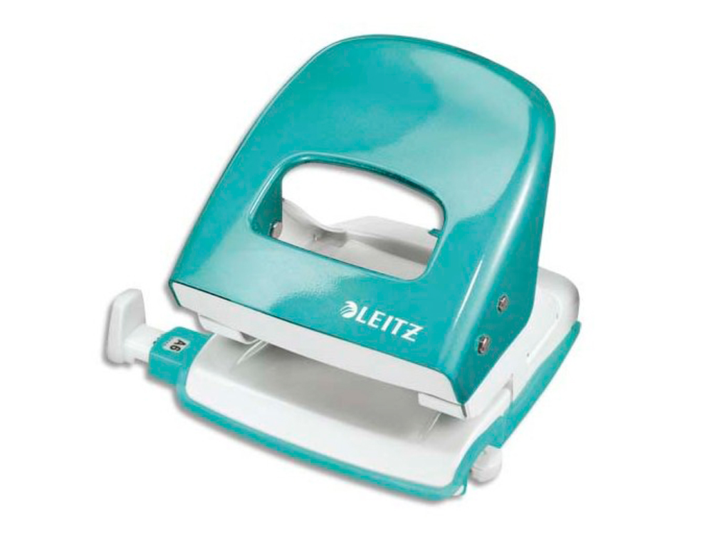PERFORATEUR LEITZ MTAL CAPACIT PERFORATION 30F 2 TROUS COLORIS MENTHE 107X100X137MM