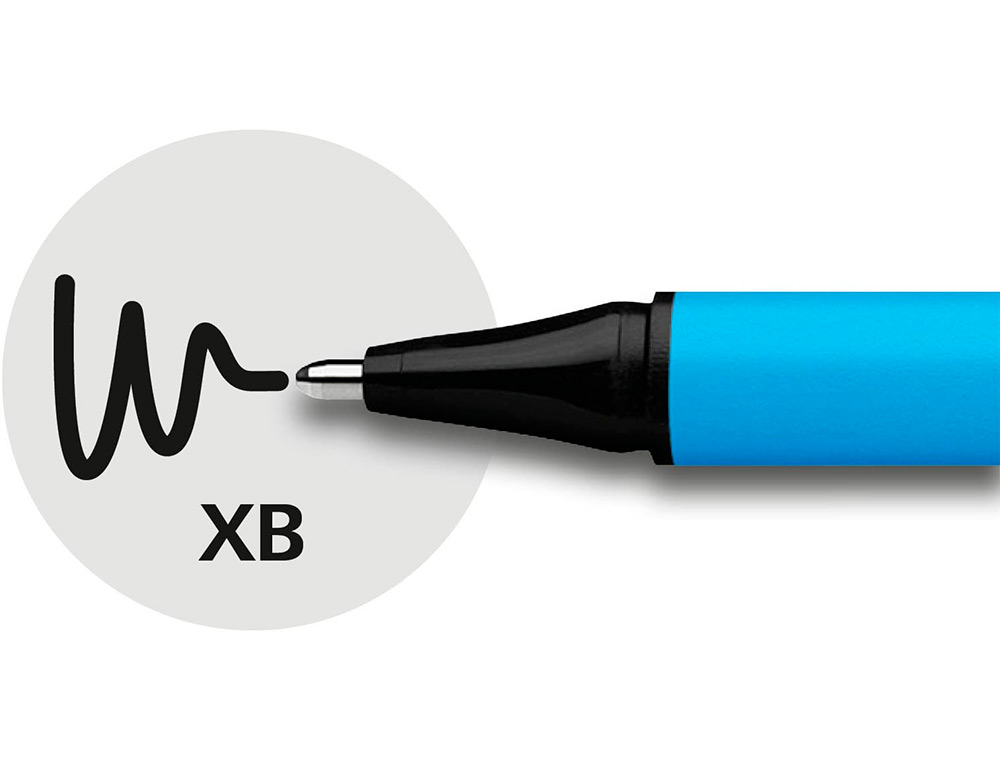 STYLO-BILLE SCHNEIDER SLIDER EDGE XB COULEURS ASSORTIES PACK 6 UNITES