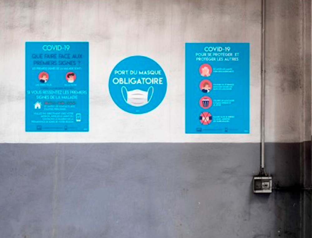 AFFICHES ADHESIVES AVERY AMOVIBLES SYMPTOME A3