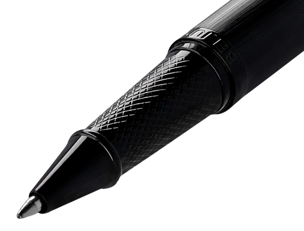 ROLLER BELIUS ORIGEN ALUMINIUM BROSSE ENCRE NOIRE COLORIS NOIR DANS COFFRET CADEAU