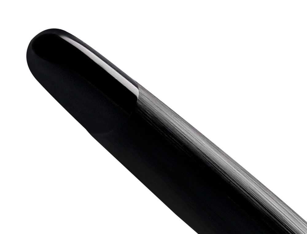 ROLLER BELIUS ORIGEN ALUMINIUM BROSSE ENCRE NOIRE COLORIS NOIR DANS COFFRET CADEAU