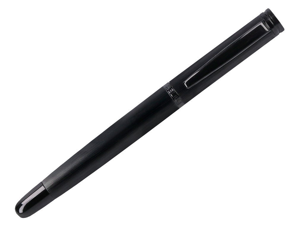 ROLLER BELIUS ORIGEN ALUMINIUM BROSSE ENCRE NOIRE COLORIS NOIR DANS COFFRET CADEAU