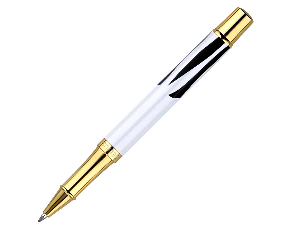 ROLLER BELIUS B&W ALUMINIUM ATTRIBUTS OR ENCRE NOIRE      COLORIS NOIR ZEBRURES         BLANCHES DANS COFFRET CADEAU