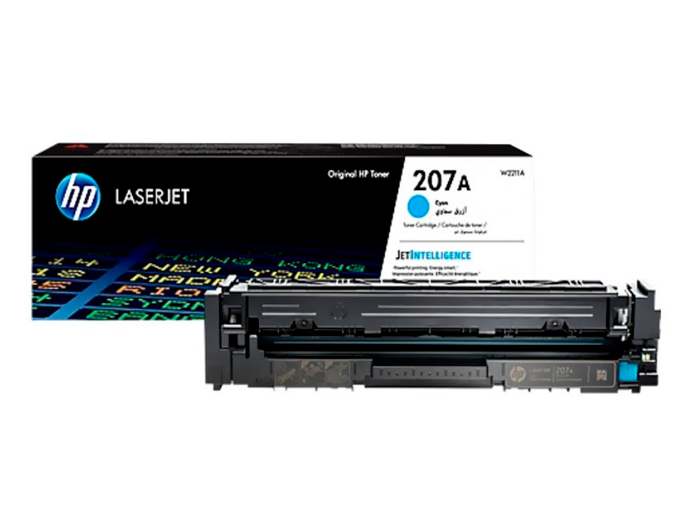 CARTOUCHE D'ENCRE HP 207A POUR HP COLOR LASERJET PRO M255DW M255NW M282NW M283FDN CYAN 1250P