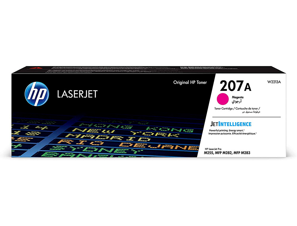 CARTOUCHE D'ENCRE HP 207A POUR HP COLOR LASERJET PRO    M255DW M255NW M282NW M283FDN  MAGENTA 1250P