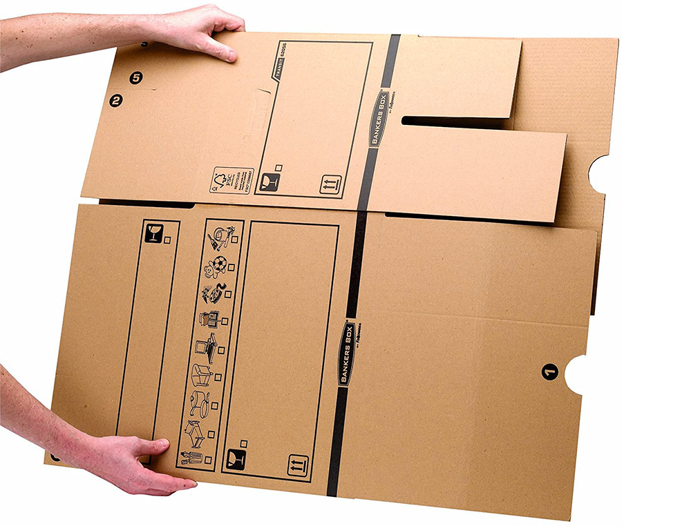 CAISSE TRANSPORT FELLOWES CARGO 350X370X500MM PACK DE   10