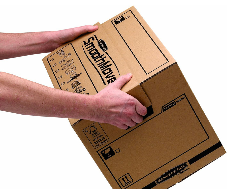 CAISSE TRANSPORT FELLOWES CARGO 350X370X500MM PACK DE   10
