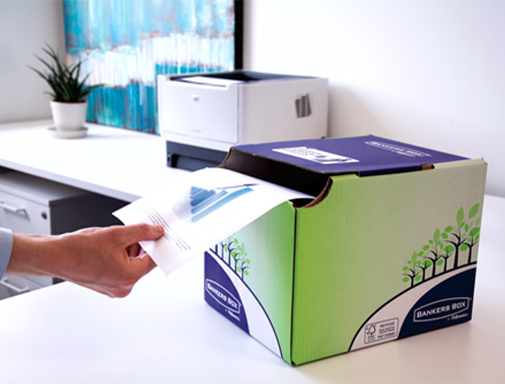 COLLECTEUR FELLOWES BANKERS BOX CARTON 400X420X550MM