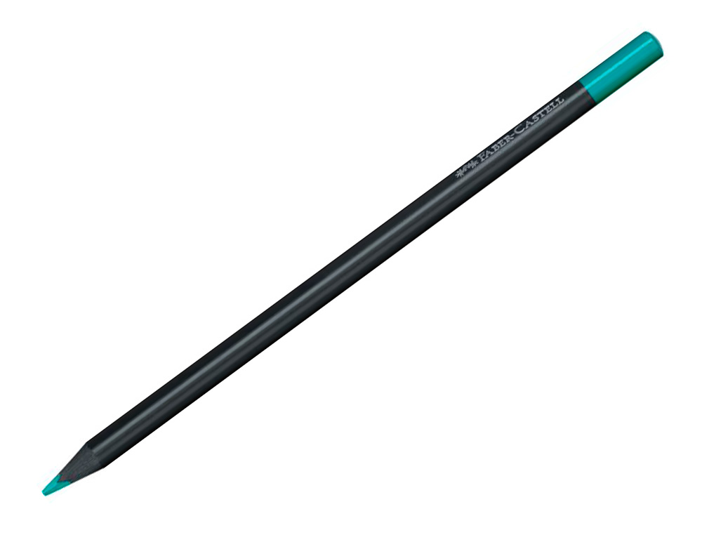 CRAYON COULEUR FABER CASTELL TRIANGULAIRE BLACK EDITION EN BOIS NOIR POCHETTE DE 12