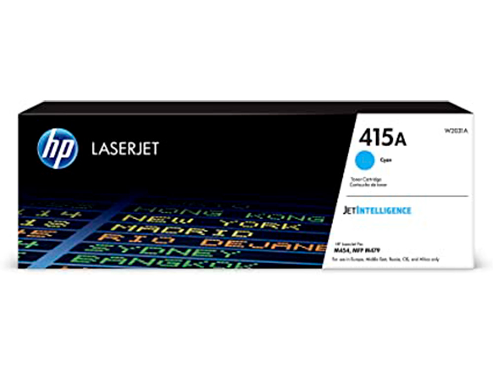 CARTOUCHE D'ENCRE HP 415A POUR HP COLOR LASERJET PRO    M454 MFP M479 CYAN 2100P