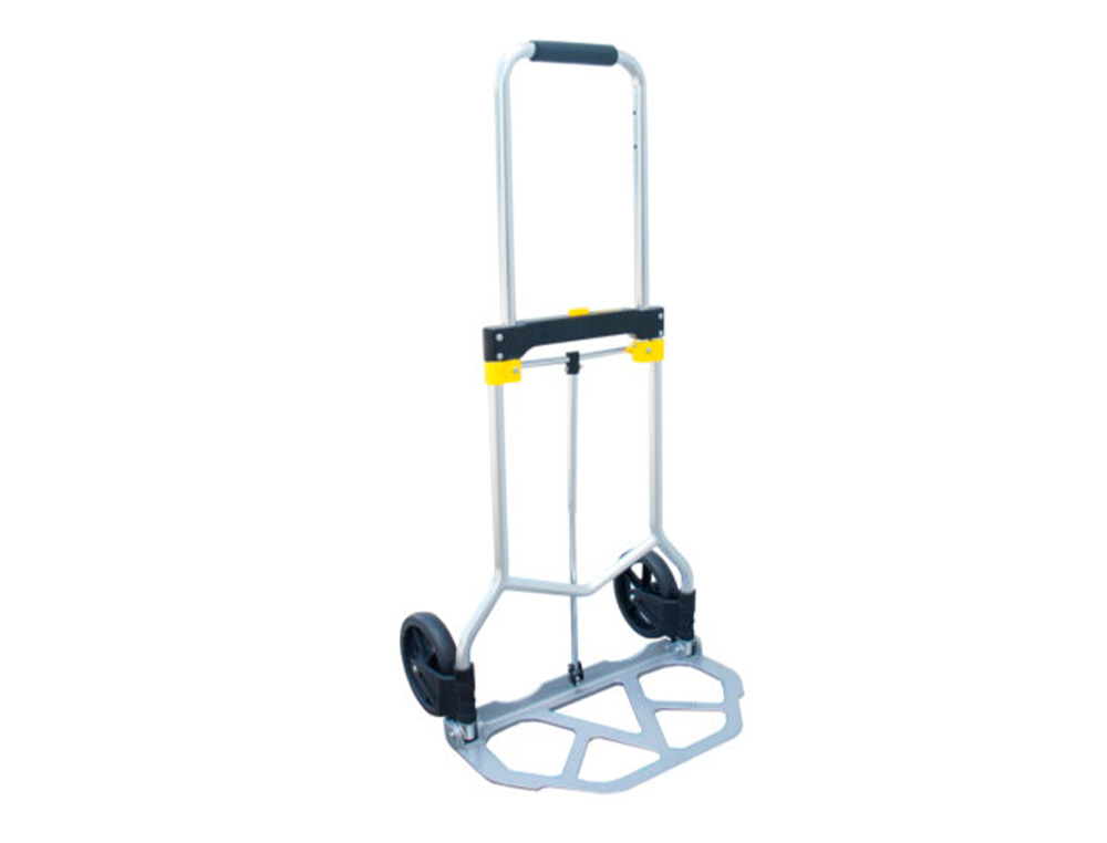 DIABLE VISO ALUMINIUM PLIANT TELESCOPIQUE 1070X490X490MM   PELLE ACIER ROUES CAOUTCHOUC  CHARGE MAXIMALE 120KG