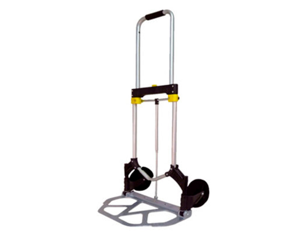 DIABLE VISO ALUMINIUM PLIANT TELESCOPIQUE 1070X490X490MM   PELLE ACIER ROUES CAOUTCHOUC  CHARGE MAXIMALE 120KG