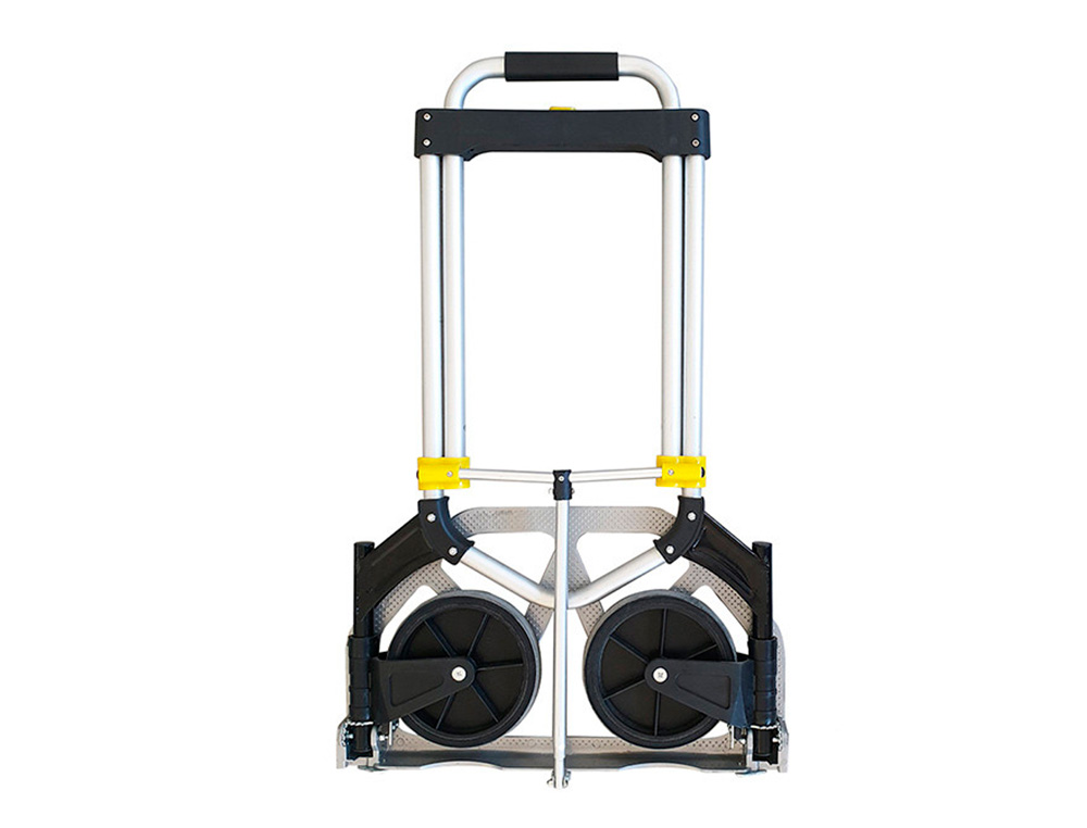DIABLE VISO ALUMINIUM PLIANT TELESCOPIQUE 1070X490X490MM   PELLE ACIER ROUES CAOUTCHOUC  CHARGE MAXIMALE 120KG