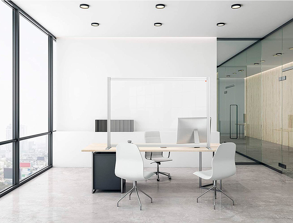 SEPARATEUR NOBO PREMIUM EN PLEXIGLAS TRANSPARENT 1200X1000X300MM