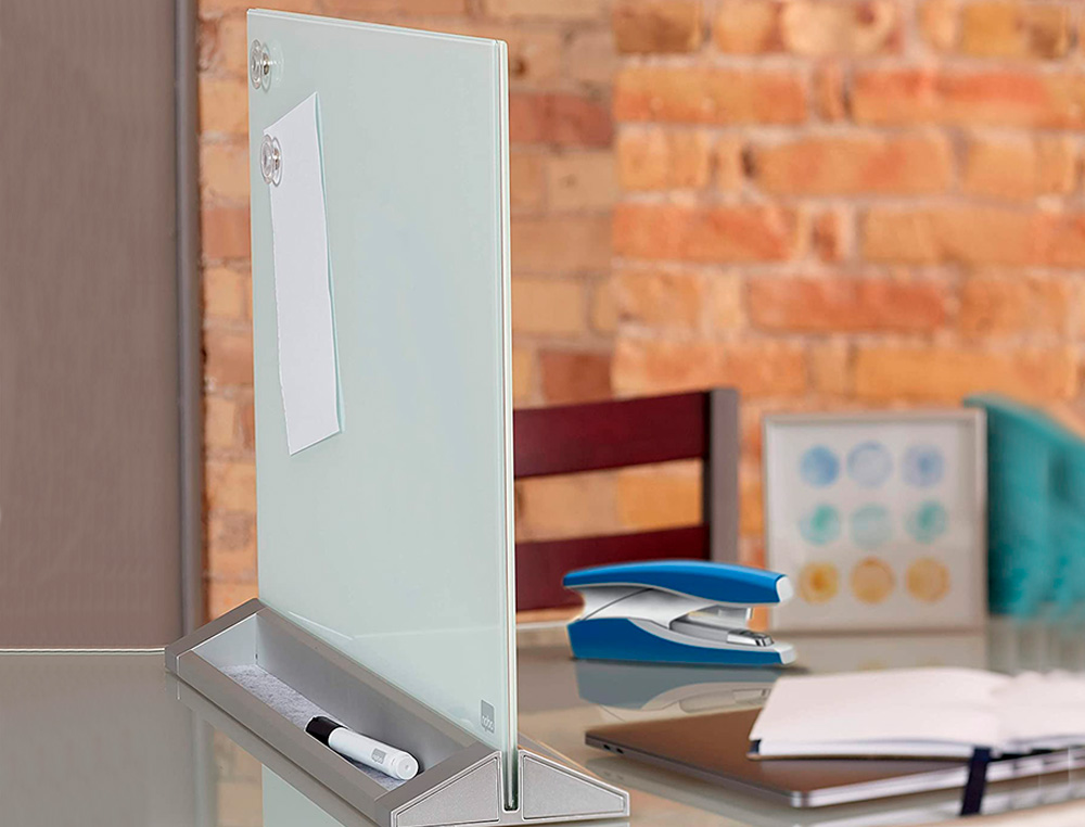SEPARATEUR BUREAU NOBO EN VERRE MAGNETIQUE 440X580MM