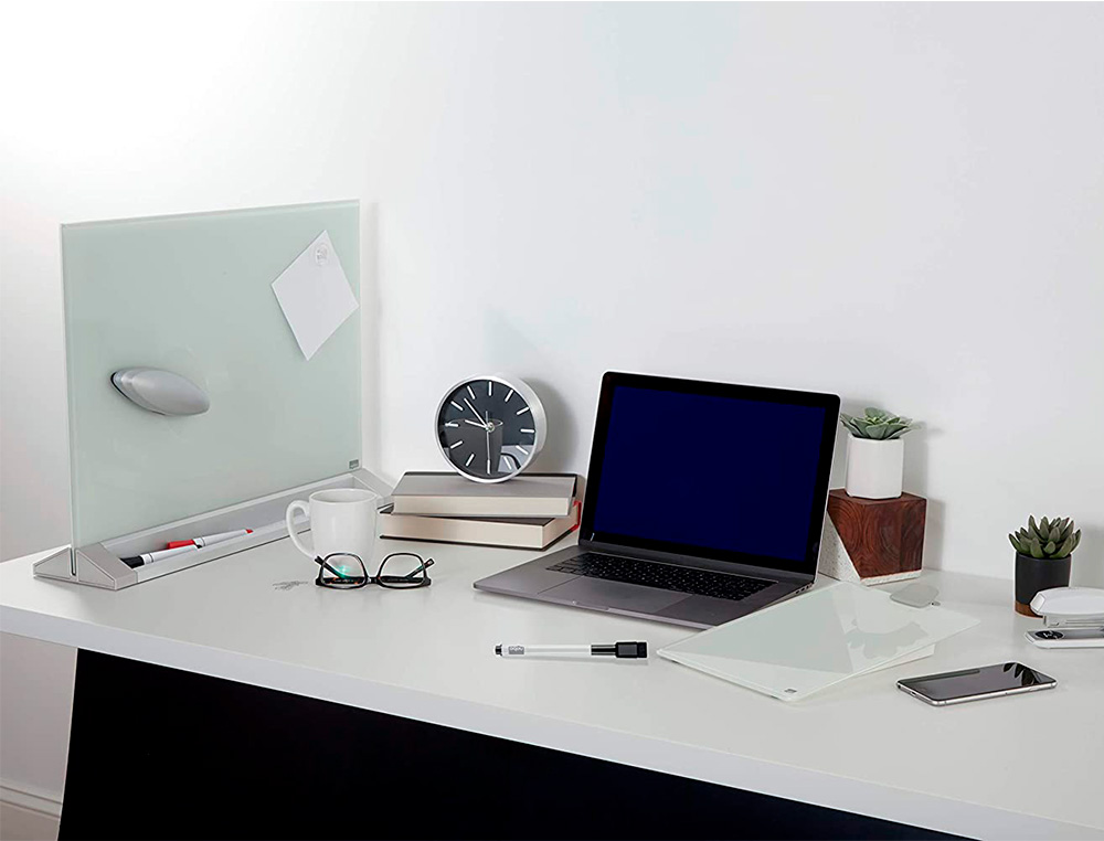 SEPARATEUR BUREAU NOBO EN VERRE MAGNETIQUE 440X580MM