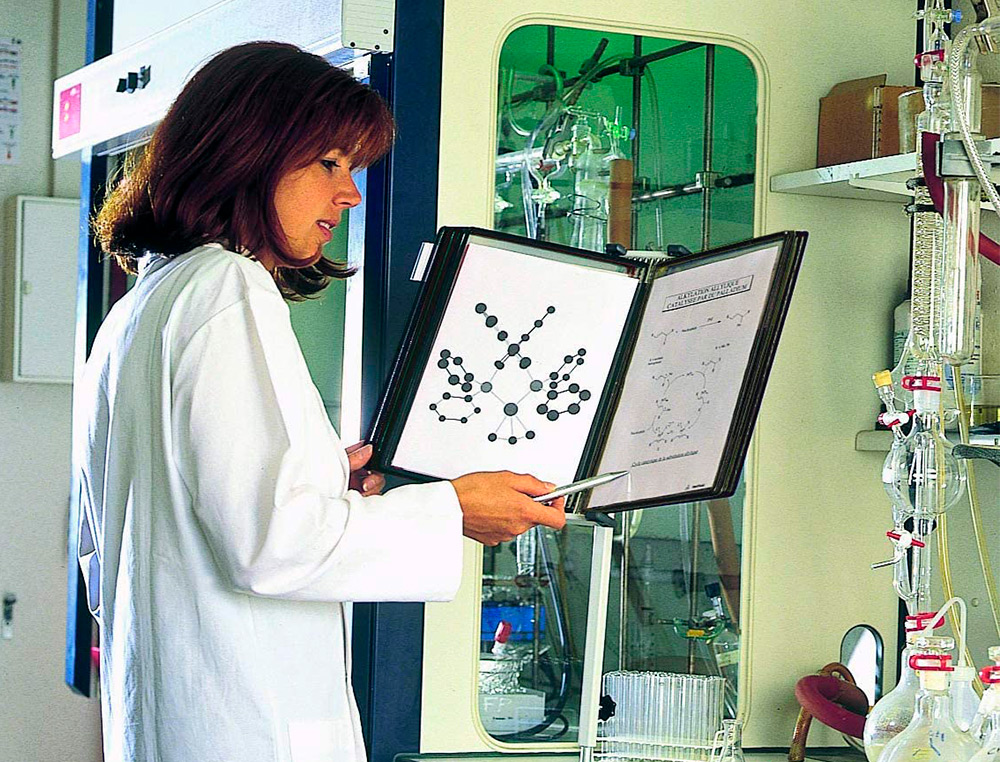 KIT DE CONSULTATION TARIFOLD MURAL ANTIMICROBIEN FORMAT A4 10 POCHES BLANC