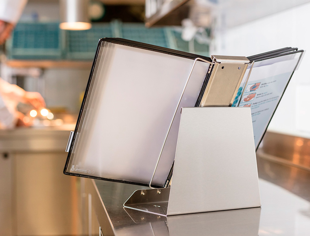 POCHE A PIVOT TARIFOLD STERIFOLD EN PVC FORMAT A4 COLORIS BLANC 10 UNITES