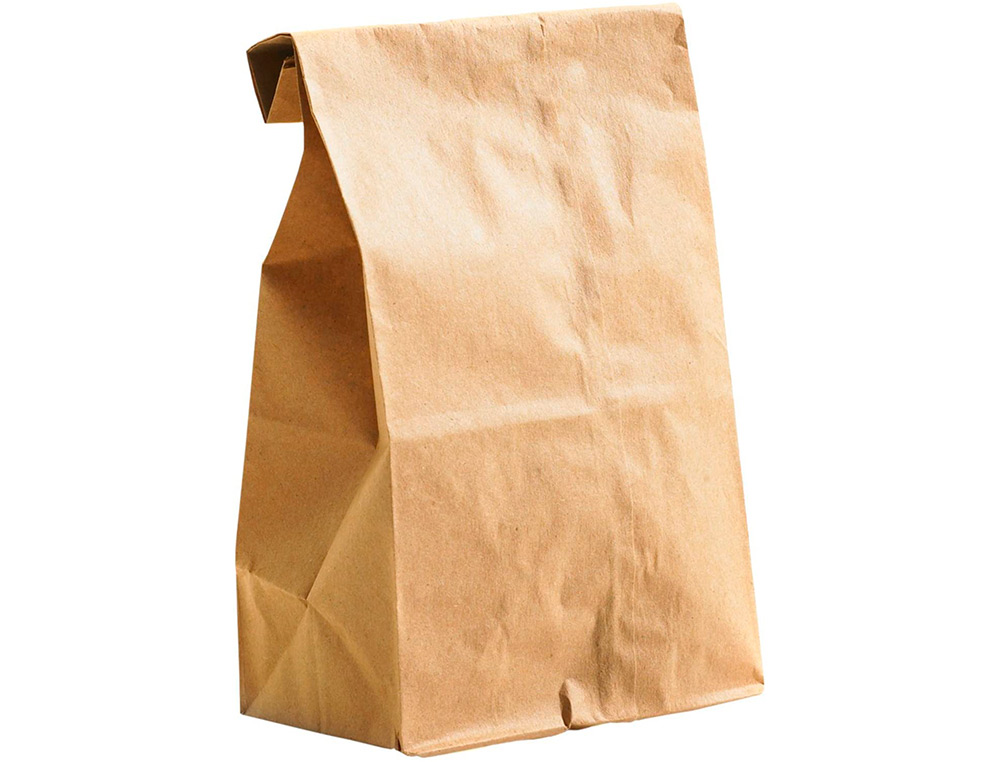SACHET ALIMENTAIRE KRAFT BRUN 70G/M2 BIODEGRADABLE 19X35X6CM LOT DE 100