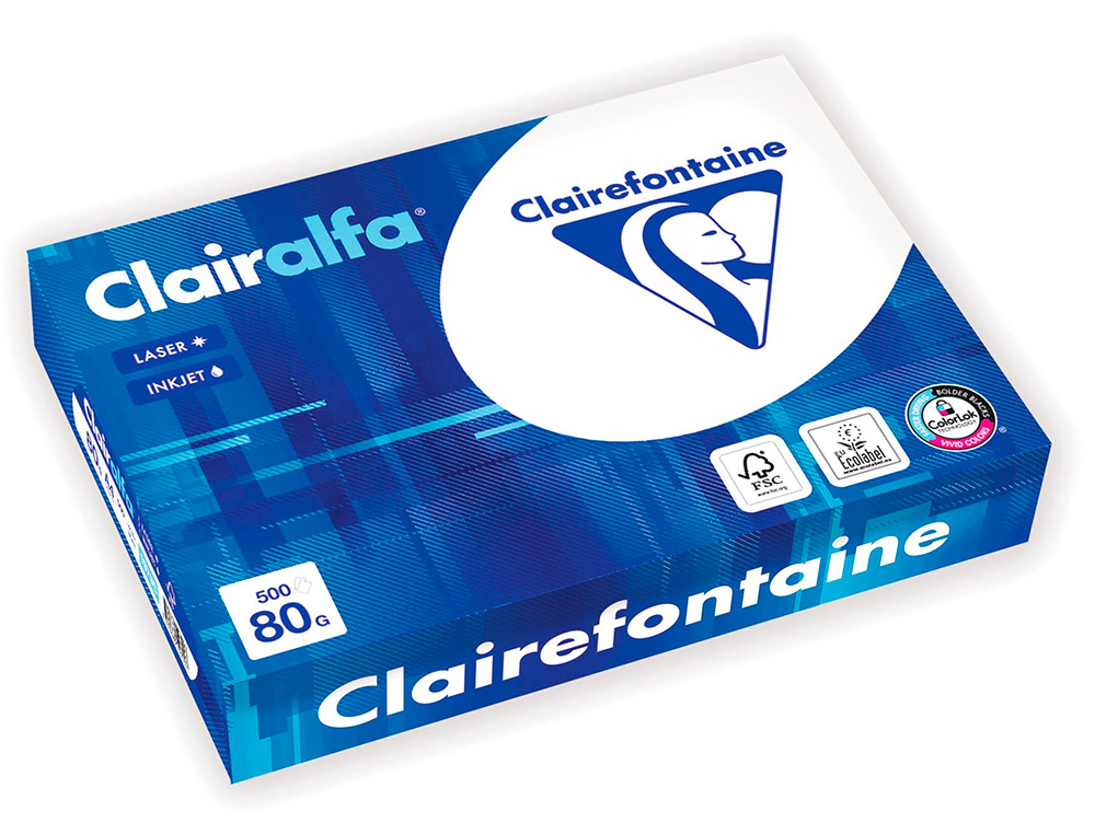 PAPIER CLAIREFONTAINE SMARTPRINT HAUTE QUALITE BLANCHEUR POUR ECRITURE A4 50G BLANC PAQUET 500 FEUILLES