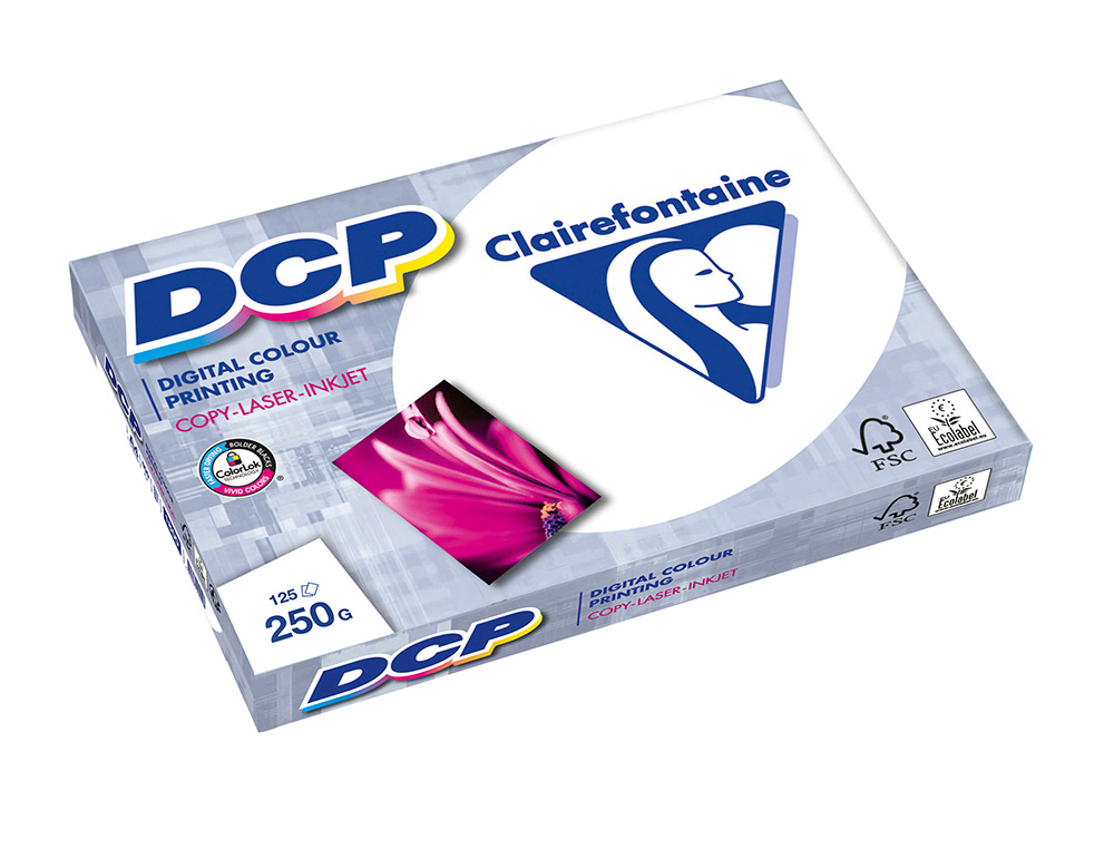 PAPIER CLAIREFONTAINE MULTIFONCTION LASER COULEUR DCP HAUTE QUALITE A3 250G/M2 BLANC PARFAITE OPACITE PAQUET