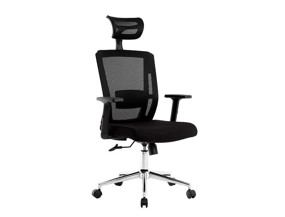 FAUTEUIL ROTATIF Q-CONNECT ERGONOMIQUE Q-CONNECT         APPUI-TETE ET DOSSIER         AJUSTABLES EN HAUTEUR