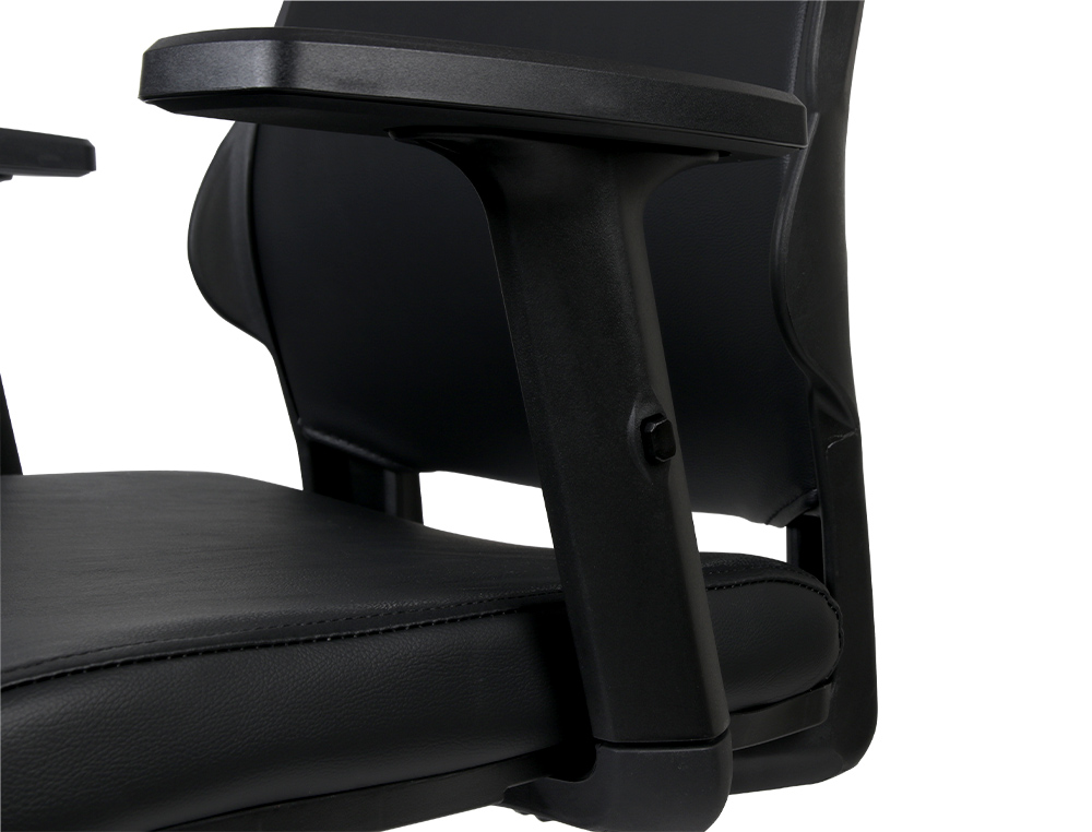 SIEGE ROTATIF Q-CONNECT ASSISE SIMILI CUIR AJUSTABLE  EN HAUTEUR 980+100X630X625MM  COLORIS NOIR