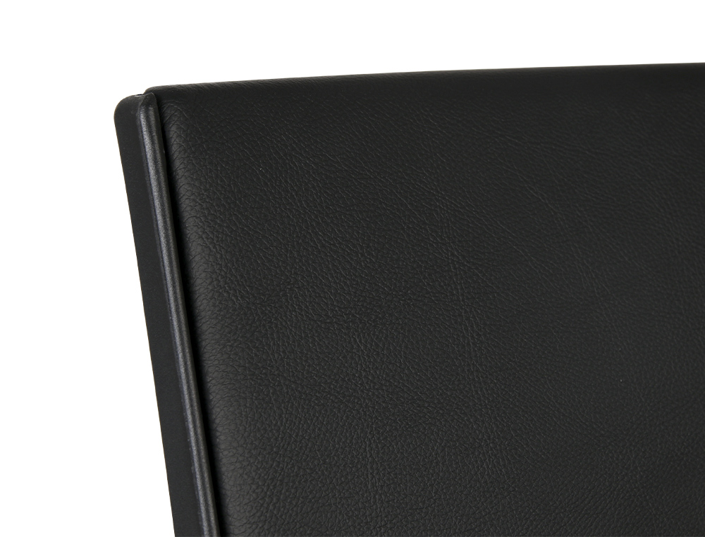 SIEGE ROTATIF Q-CONNECT ASSISE SIMILI CUIR AJUSTABLE  EN HAUTEUR 980+100X630X625MM  COLORIS NOIR