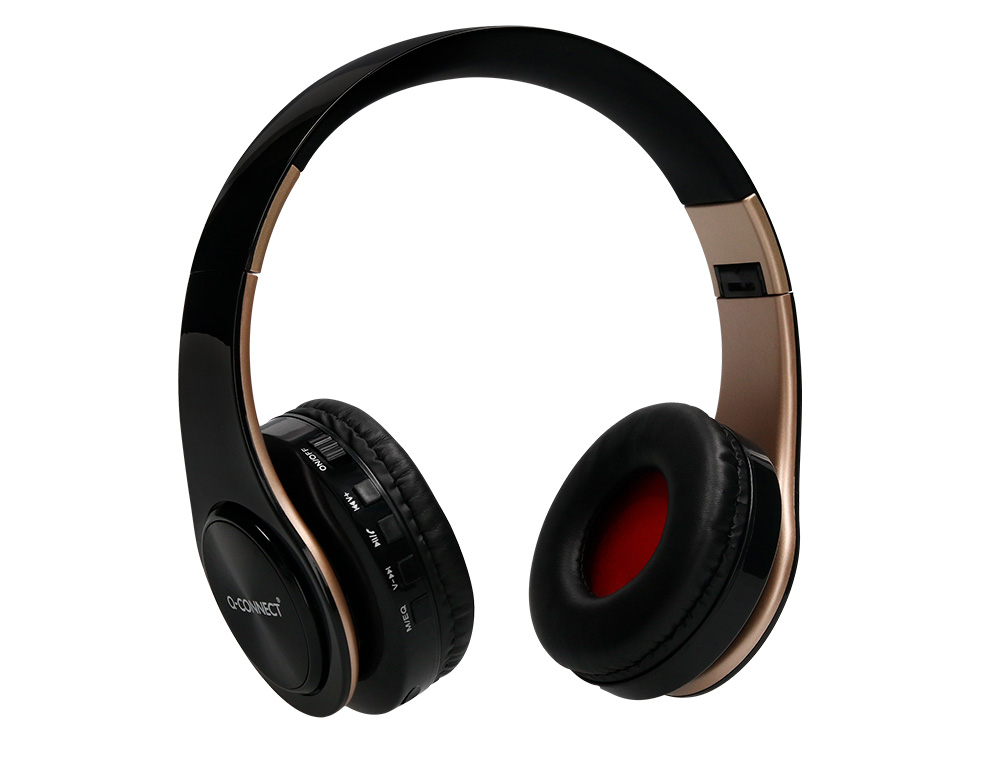 CASQUE Q-CONNECT SANS FIL SERRE-TETE REGLABLE COLORIS   NOIR