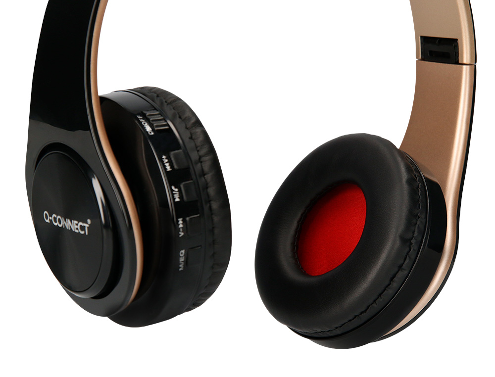 CASQUE Q-CONNECT SANS FIL SERRE-TETE REGLABLE COLORIS   NOIR
