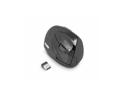 SOURIS SANS FIL ERGONOMIQUE VERTICALE POUR DROITIERS OPTIQUE 4 BOUTONS 2,4GHZ RECEPTEUR SANS FIL USB