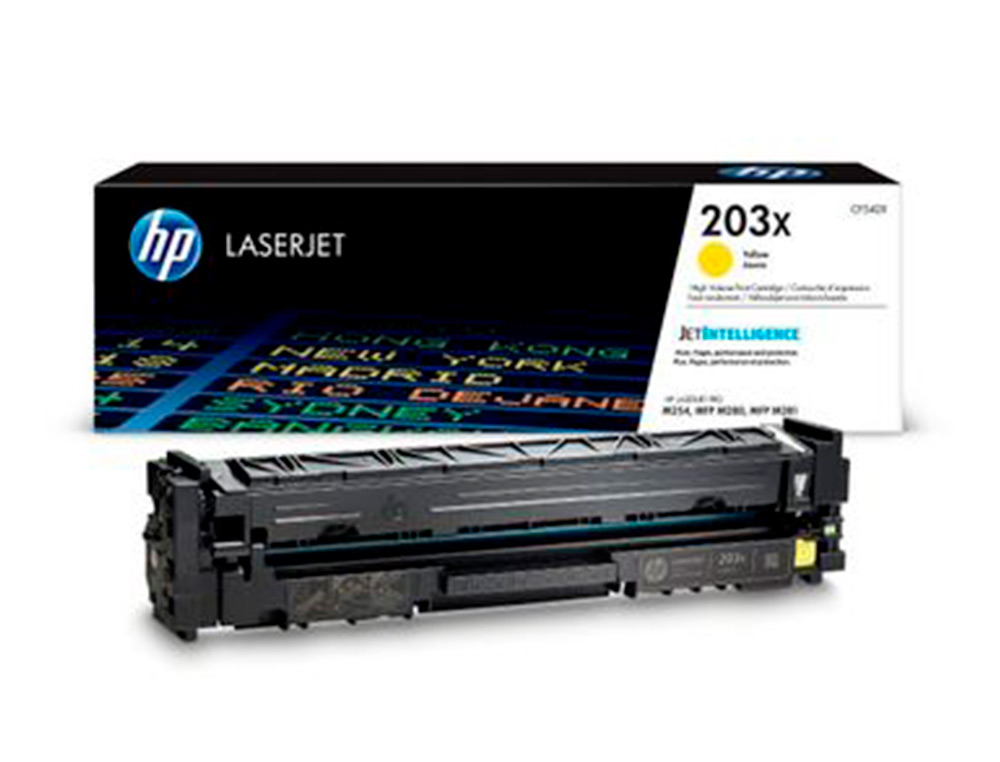 CARTOUCHE HP LASERJET 203X-CF 542X COULEUR JAUNE    2500 PAG