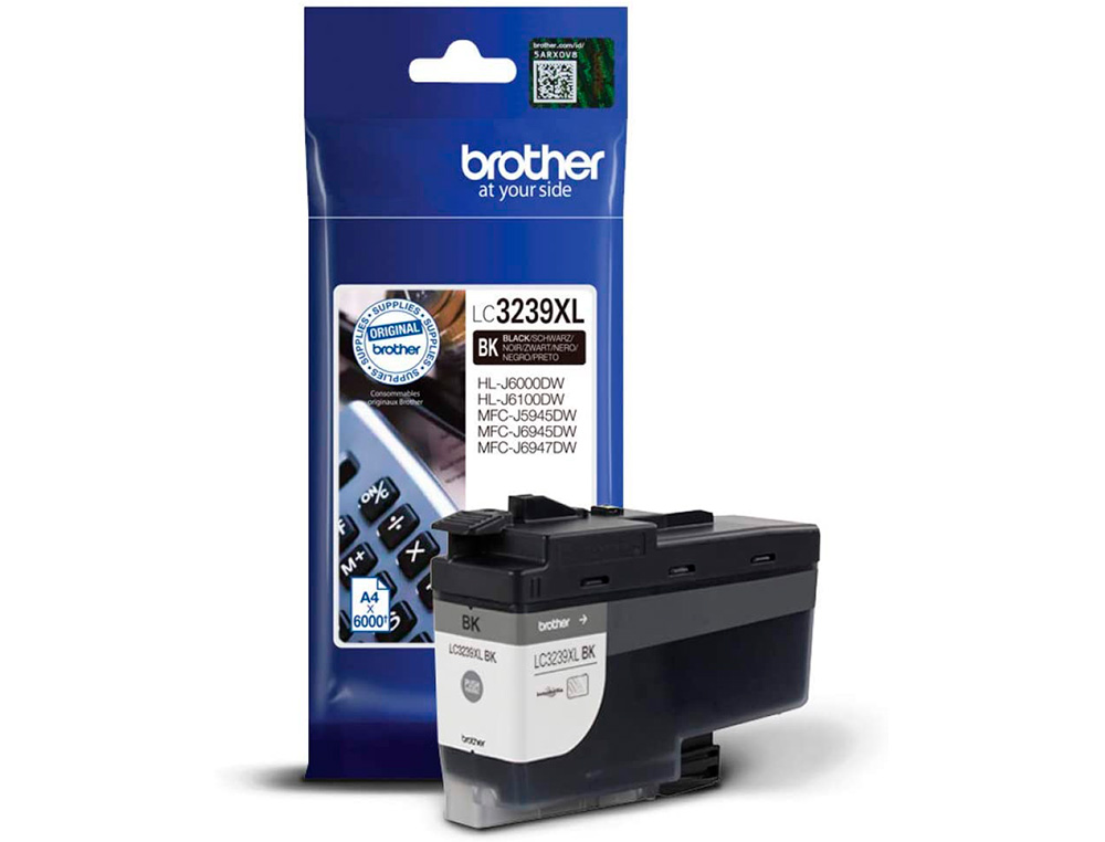 CARTOUCHE BROTHER JET D'ENCRE LC3239 COULEUR NOIR 6000 PAG