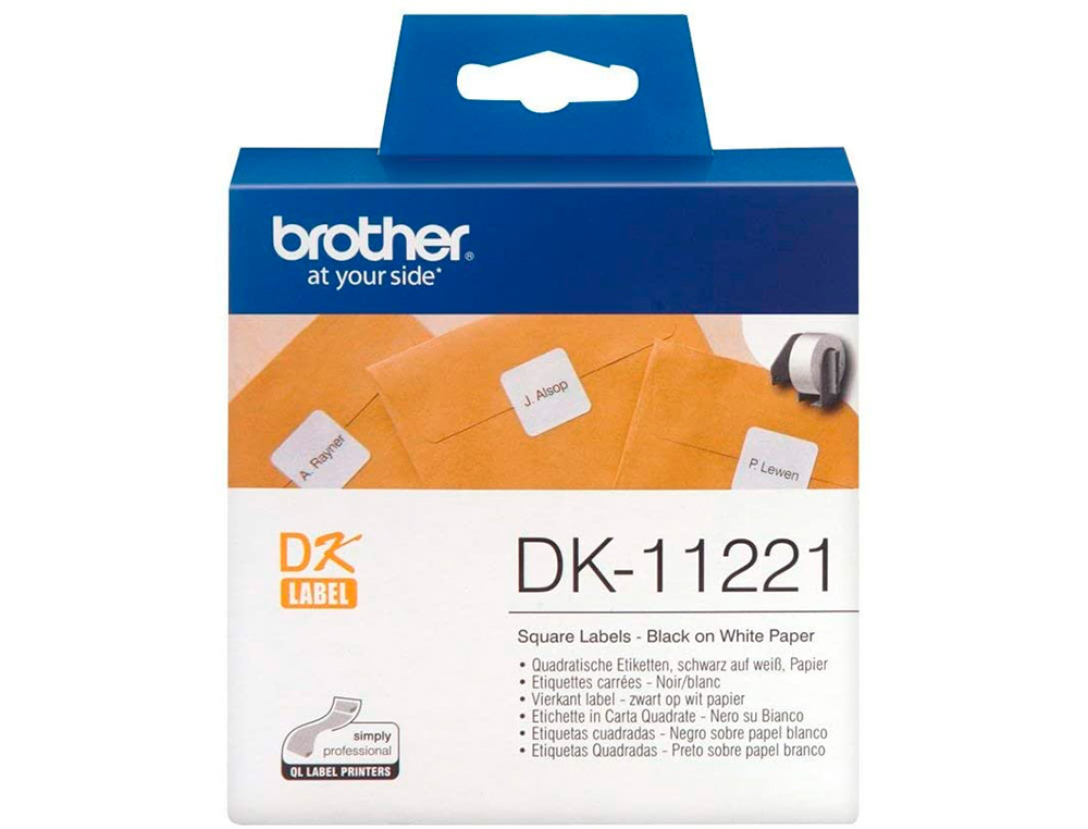 RUBAN BROTHER QL 23X23MM BOITE DE 1000