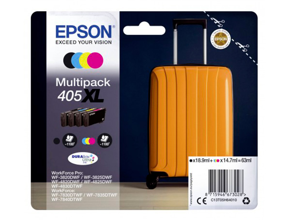 CARTOUCHE EPSON JET D'ENCRE 405 VALISE PACK XL