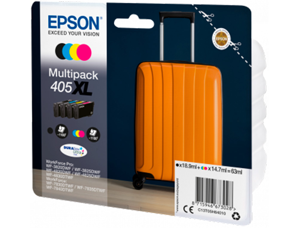 CARTOUCHE EPSON JET D'ENCRE 405 VALISE PACK XL